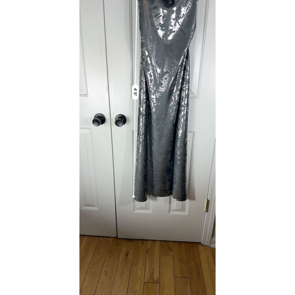 Zara Women’s Gray Silk Dress Size Small - Picture 2 of 5